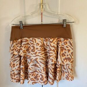 Offline Tiered Leopard Print Skort